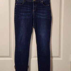 INC International Concepts Skinny Leg jeans,  dark,  size 6 curvy fit
